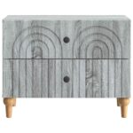 vidaXL Nočný stolík Sivá sonoma 62 x 34,5 x 48 cm Kompozitné drevo – Obrázok 4