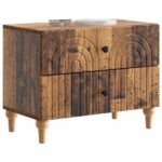 vidaXL Nočný stolík Staré drevo 62 x 34,5 x 48 cm Kompozitné drevo – Obrázok 2
