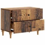 vidaXL Nočný stolík Staré drevo 62 x 34,5 x 48 cm Kompozitné drevo – Obrázok 3