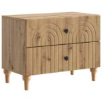 vidaXL Nočný stolík Dub artisan 62 x 34,5 x 48 cm Kompozitné drevo