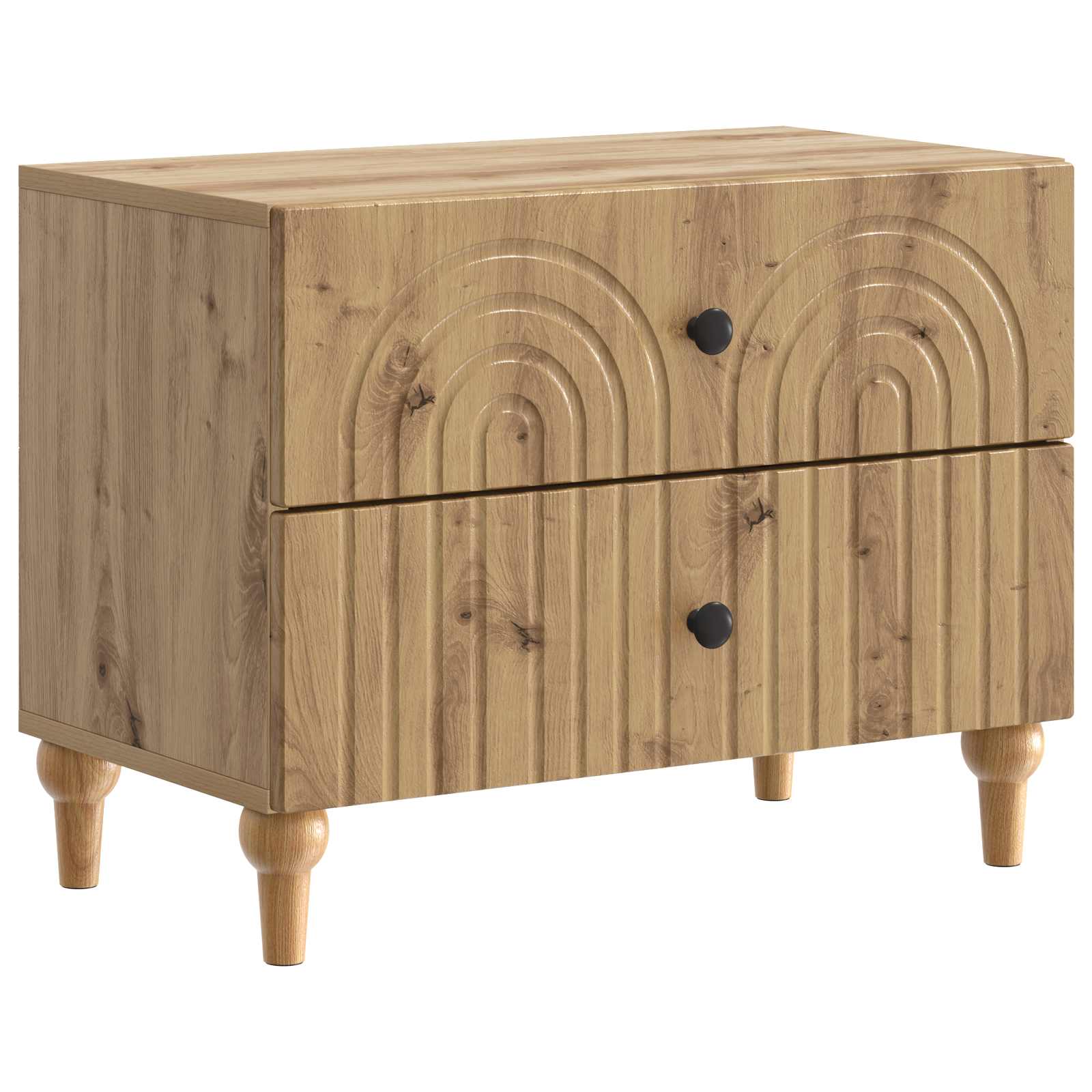 894094_1.jpg vidaXL Nočný stolík Dub artisan 62 x 34,5 x 48 cm Kompozitné drevo – Obrázok 1