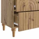 vidaXL Nočný stolík Dub artisan 62 x 34,5 x 48 cm Kompozitné drevo – Obrázok 8