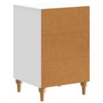 vidaXL Nočný stolík Biela 43x 41 x 66,5 cm Kompozitné drevo – Obrázok 6