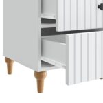 vidaXL Nočný stolík Biela 43x 41 x 66,5 cm Kompozitné drevo – Obrázok 8