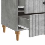 vidaXL Nočný stolík Betónovo sivá 43x 41 x 66,5 cm Kompozitné drevo – Obrázok 8