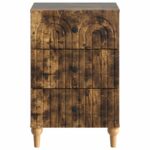 vidaXL Nočný stolík Dymový dub 43x 41 x 66,5 cm Kompozitné drevo – Obrázok 4