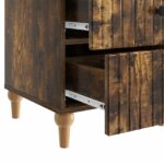 vidaXL Nočný stolík Dymový dub 43x 41 x 66,5 cm Kompozitné drevo – Obrázok 8