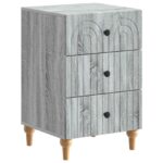 vidaXL Nočný stolík Sivá sonoma 43x 41 x 66,5 cm Kompozitné drevo