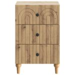 vidaXL Nočný stolík Dub artisan 43x 41 x 66,5 cm Kompozitné drevo – Obrázok 4