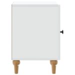 vidaXL Nočný stolík Biela 43 x 34,5 x 50 cm Kompozitné drevo – Obrázok 5