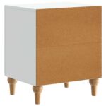 vidaXL Nočný stolík Biela 43 x 34,5 x 50 cm Kompozitné drevo – Obrázok 6