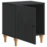 vidaXL Nočný stolík Čierna 43 x 34,5 x 50 cm Kompozitné drevo – Obrázok 3
