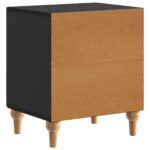 vidaXL Nočný stolík Čierna 43 x 34,5 x 50 cm Kompozitné drevo – Obrázok 6