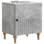 vidaXL Nočný stolík Betónovo sivá 43 x 34,5 x 50 cm Kompozitné drevo – Obrázok 2