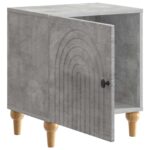 vidaXL Nočný stolík Betónovo sivá 43 x 34,5 x 50 cm Kompozitné drevo – Obrázok 3