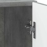 vidaXL Nočný stolík Betónovo sivá 43 x 34,5 x 50 cm Kompozitné drevo – Obrázok 8