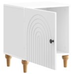 vidaXL Nočný stolík Biela s vysokým leskom 43 x 34,5 x 50 cm – Obrázok 3