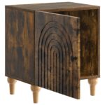 vidaXL Nočný stolík Dymový dub 43 x 34,5 x 50 cm Kompozitné drevo – Obrázok 3