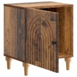 vidaXL Nočný stolík Staré drevo 43 x 34,5 x 50 cm Kompozitné drevo – Obrázok 3