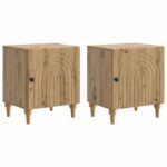 vidaXL Nočný stolík 2 pcs Dub artisan 43 x 34,5 x 50 cm