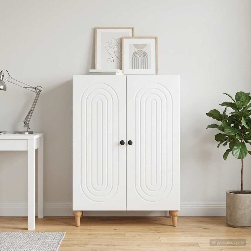 894125_1.jpg vidaXL Servírovacia skriňa Biela 66 x 34,5 x 90 cm Kompozitné drevo – Obrázok 1