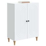vidaXL Servírovacia skriňa Biela 66 x 34,5 x 90 cm Kompozitné drevo – Obrázok 3