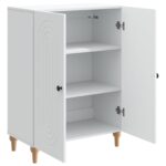 vidaXL Servírovacia skriňa Biela 66 x 34,5 x 90 cm Kompozitné drevo – Obrázok 5