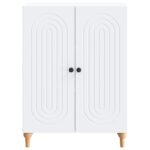 vidaXL Servírovacia skriňa Biela 66 x 34,5 x 90 cm Kompozitné drevo – Obrázok 6