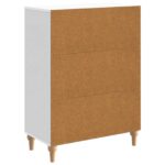 vidaXL Servírovacia skriňa Biela 66 x 34,5 x 90 cm Kompozitné drevo – Obrázok 8