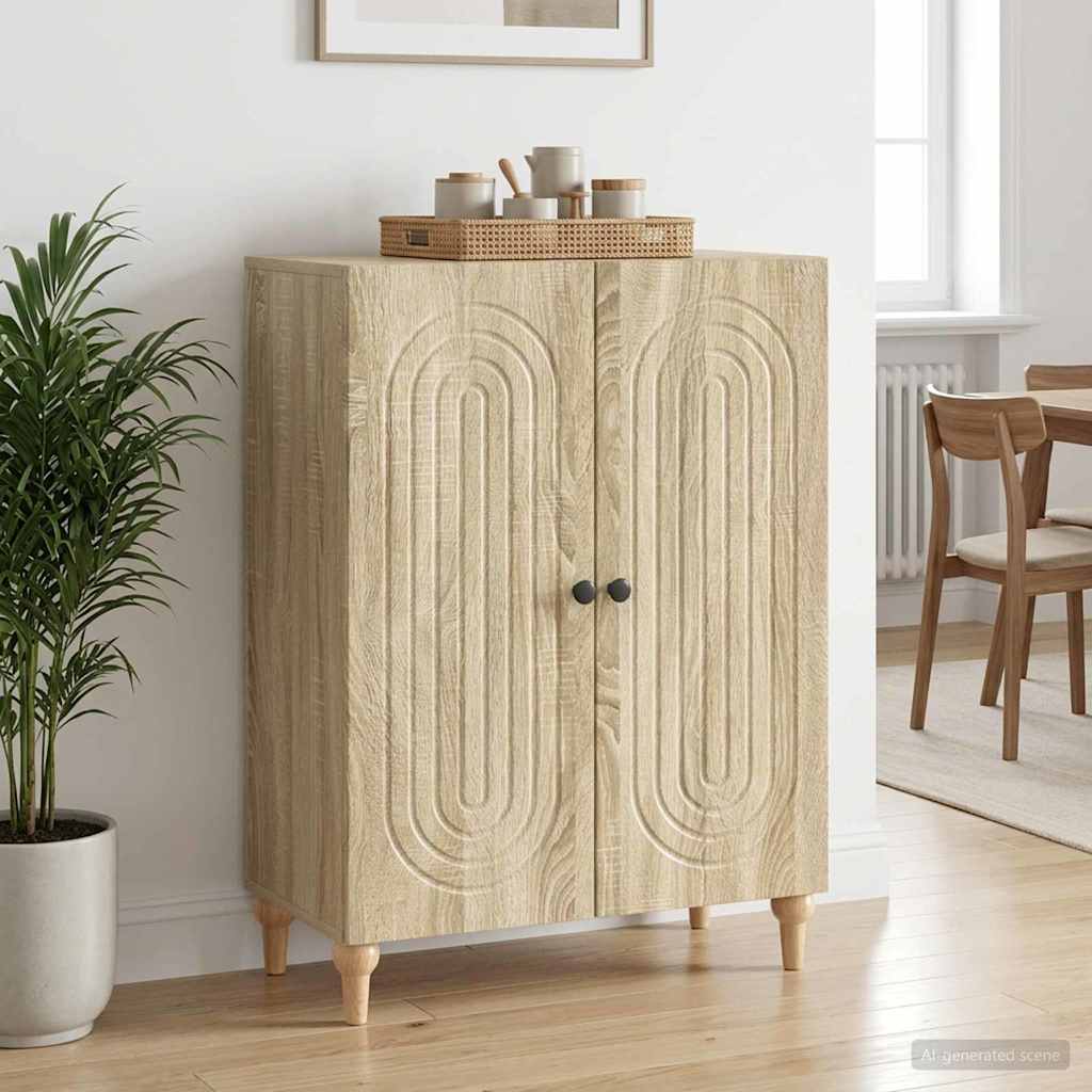 894127_1.jpg vidaXL Servírovacia skriňa Dub sonoma 66 x 34,5 x 90 cm – Obrázok 1