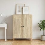 vidaXL Servírovacia skriňa Dub sonoma 66 x 34,5 x 90 cm – Obrázok 4