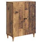 vidaXL Servírovacia skriňa Staré drevo 66 x 34,5 x 90 cm – Obrázok 2