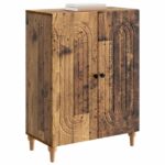 vidaXL Servírovacia skriňa Staré drevo 66 x 34,5 x 90 cm – Obrázok 3