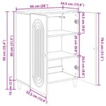 vidaXL Servírovacia skriňa Dub artisan 66 x 34,5 x 90 cm – Obrázok 12