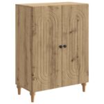 vidaXL Servírovacia skriňa Dub artisan 66 x 34,5 x 90 cm – Obrázok 2