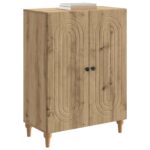 vidaXL Servírovacia skriňa Dub artisan 66 x 34,5 x 90 cm – Obrázok 3