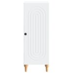 vidaXL Servírovacia skriňa Biela 33 x 34,5 x 90 cm Kompozitné drevo – Obrázok 6