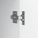 vidaXL Servírovacia skriňa Biela 33 x 34,5 x 90 cm Kompozitné drevo – Obrázok 9