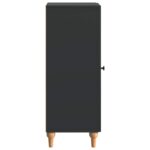 vidaXL Servírovacia skriňa Čierna 33 x 34,5 x 90 cm Kompozitné drevo – Obrázok 7