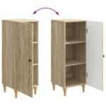 vidaXL Servírovacia skriňa Dub sonoma 33 x 34,5 x 90 cm – Obrázok 11