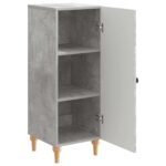 vidaXL Servírovacia skriňa Betónovo sivá 33 x 34,5 x 90 cm – Obrázok 5