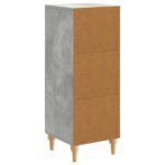 vidaXL Servírovacia skriňa Betónovo sivá 33 x 34,5 x 90 cm – Obrázok 8