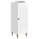 vidaXL Servírovacia skriňa Biela s vysokým leskom 33 x 34,5 x 90 cm – Obrázok 3