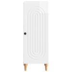 vidaXL Servírovacia skriňa Biela s vysokým leskom 33 x 34,5 x 90 cm – Obrázok 6