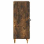 vidaXL Servírovacia skriňa Dymový dub 33 x 34,5 x 90 cm – Obrázok 7