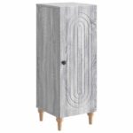 vidaXL Servírovacia skriňa Sivá sonoma 33 x 34,5 x 90 cm – Obrázok 2