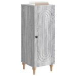 vidaXL Servírovacia skriňa Sivá sonoma 33 x 34,5 x 90 cm – Obrázok 3