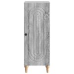 vidaXL Servírovacia skriňa Sivá sonoma 33 x 34,5 x 90 cm – Obrázok 6