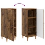 vidaXL Servírovacia skriňa Staré drevo 33 x 34,5 x 90 cm – Obrázok 11