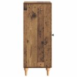 vidaXL Servírovacia skriňa Staré drevo 33 x 34,5 x 90 cm – Obrázok 7
